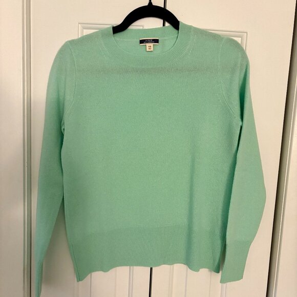 J. Crew mint cashmere sweater, size XS - Picture 1 of 3